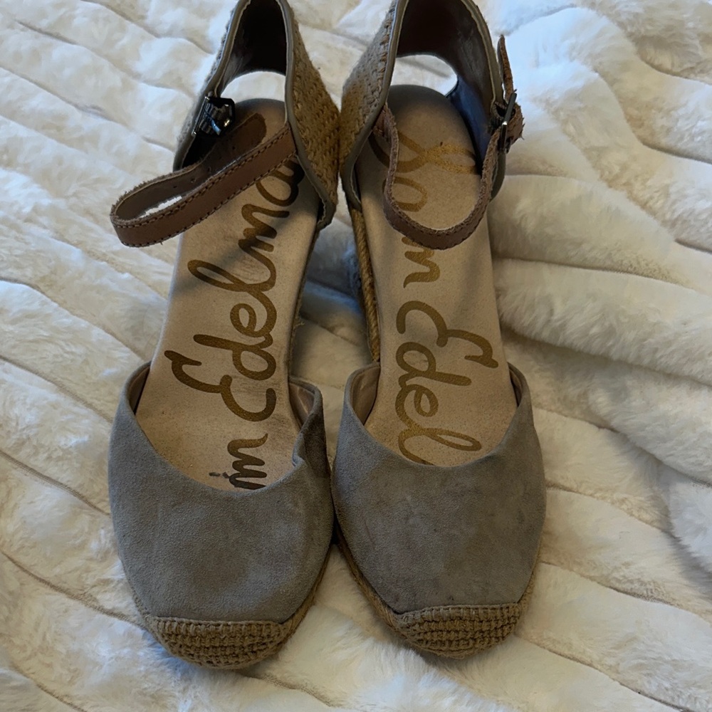 Sam Edelman Brown Espadrille Wedges